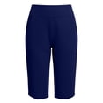 thumbnail image 3 of Tqcoqu Womens Capri Pants High Waisted Straight Leg Yoga Leggings with Pockets Workout Summer Pants,Blue,Women's S-XXXL, 3 of 7