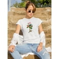 thumbnail image 2 of Apple Tree Branch With Butterfly T-Shirt Women -Image by Shutterstock, Female x-Large, 2 of 4