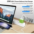 thumbnail image 2 of SUMMIT USB C Fast Charger Block for iPhone 16 Pro Max/15/14/13/12/11,20W Type C Wall Charger Power Adapter for Samsung Galaxy A16 5G A15 A14,A54,A55,A53,S24 Ultra,S23,S22,S21,Google Pixel 9 Pro 8a, 2 of 14