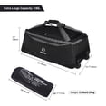thumbnail image 3 of Bolsa de viaje REDCAMP plegable con ruedas 140L negra 92x40x38 cm, 3 of 8