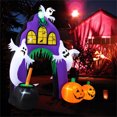 thumbnail image 6 of 9 Feet Halloween Inflatable Archway Decor, Large Halloween Decorations Outside, Outdoor Ornaments for Front Porch, Door, Yard, Fence, 6 of 9