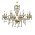 thumbnail image 3 of KPIBEST K9 Crystal Candle 8-Light Classic Iron Art Gold Bronze Chandeliers, 3 of 17