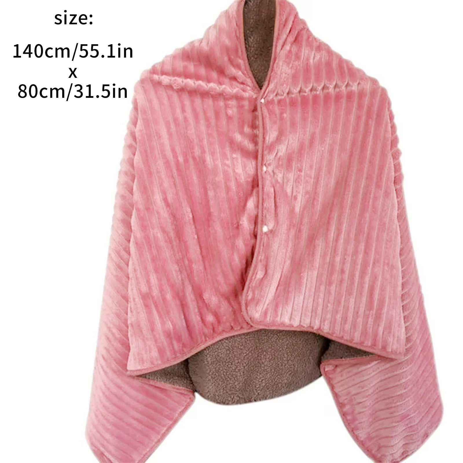 Warm Blanket Wearable Usb Blanket Warm Heated Shawl for Home Back Knee Warmer Red