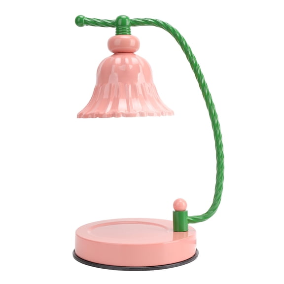 Yajisi Dimmable Candle Warmer Lamp, Pink Wax Melting Night Light with 2 Bulbs, US Plug 110-240V, 13.8 x 8.7 x 8.7 Inches
