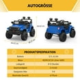 thumbnail image 5 of 12V Electric Ride on Truck Car w/Remote Control,Twin 35W Motors,2.5MPH Max Speed| 66LB Capacity, Bluetooth, LED Lights & Music | Birthday Gifts for Boys Girls, 5 of 8
