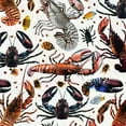 thumbnail image 6 of BCIIG Lobsters Pattern Round Table Cover Stain Resistant Washable Indoor Outdoor Tablecloth Kitchen Dining Wedding Parties 100% Polyester Fiber 31-35, 6 of 8