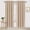 Beige, variant on Amay Rod Pocket Curtain Panel Draperies White 72 Inch Wide by 96 Inch Long-1 Panel