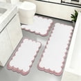 thumbnail image 3 of Bathroom Rugs Sets 3 Piece, Washable, Super Absorbent Bath Mat for Bathroom, Toilet and Tub, 3 of 9