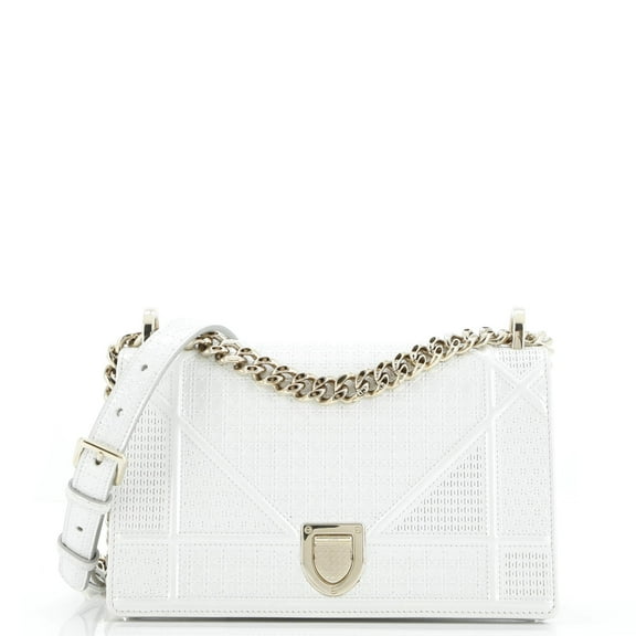 Pre-Owned Diorama Flap Bag Cannage Embossed Calfskin Small By Rebag