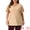 Champagne, variant on Women's Plus Metallic Tops V Neck Short Sleeve T-Shirt Party Top Glitter Blouses 3X Gold