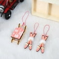 thumbnail image 2 of Keimprove 3pcs Wooden Sleigh Christmas Ornaments Mini Wooden Sleigh Ski Christmas Tree Hanging Pendant Decorations with Gift Box Mantel Door Bookshelf Xmas Tree Decoration for Holiday Party, 2 of 6