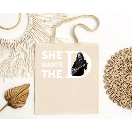 vintage She Wants The Dave Grohl Black Tote BagCotton   S To 5Xl Tote Bag Black Cotton-TH7503