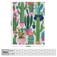 thumbnail image 4 of Chilfamy Cactus Blanket for Women Men, Comfy Aesthetic Warming Blanket for Couch Bed Decorative Blanket, Cactus Bedding Blankets for Travel Camping Beach Fall Throw Blanket, 4 of 6