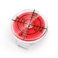 thumbnail image 1 of 1PC Portable Plastic Golf Mark High Precision Bubble Level Cap Clamp Magnet Adsorbing Golf Supplies RED, 1 of 6