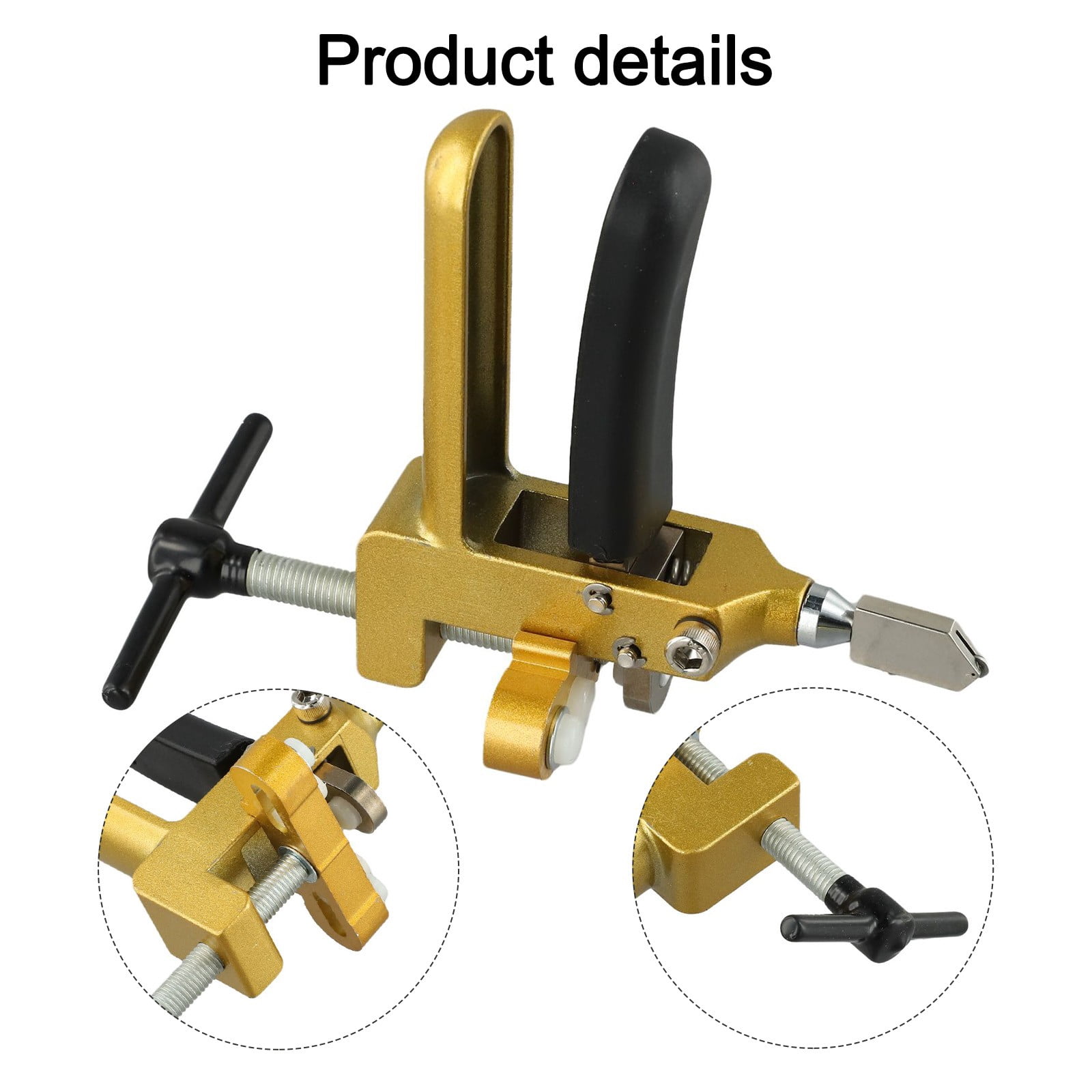 RANMEI Glass Cutter Set With Cutter Wheel, Tile Hole Opener, Diamond Demarcation Tool
