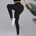 thumbnail image 6 of Kvture Women Seamless Impact Leggings Scrunch Workout Leggings Medium Waist Tummy Control Butt Lifting Gym Yoga Pants Black S, 6 of 8