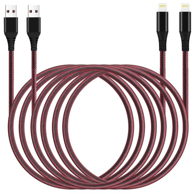 Cable de carga BSTOEM de 10 pies para iPhone 14/13/12/11 Pro/X/Xs Max/XR