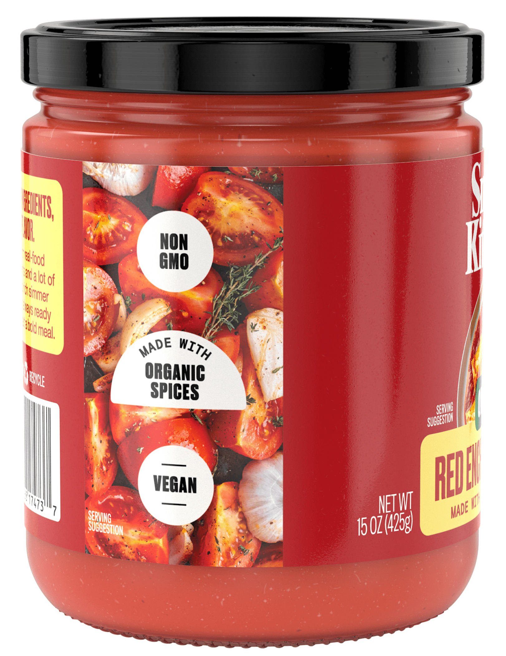 (2 pack) Smash Kitchen Organic Red Enchilada Sauce, 15 oz