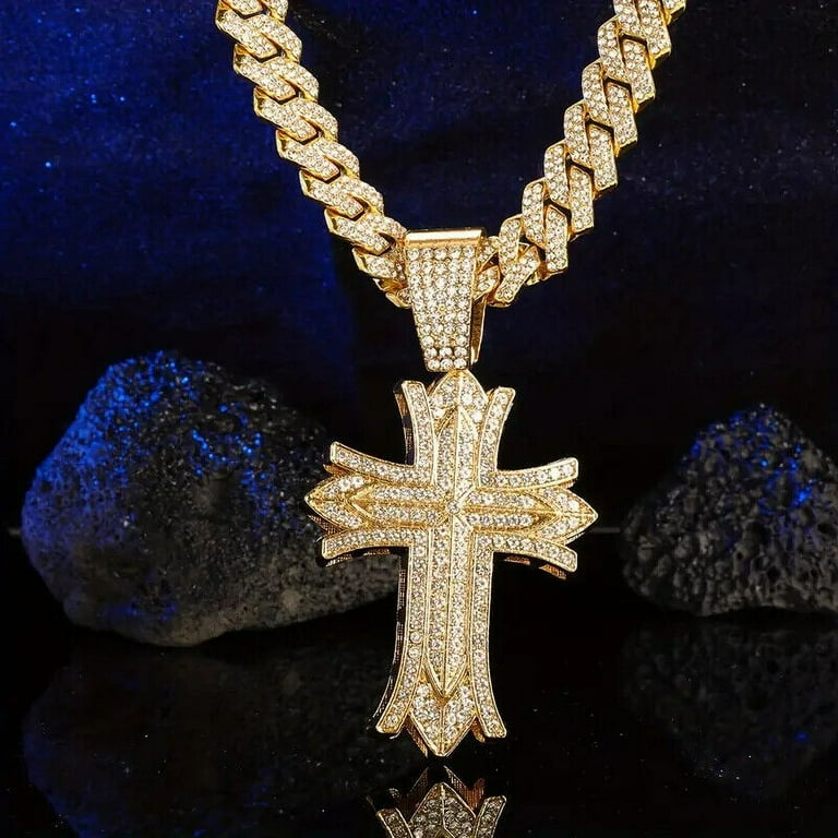 Large gothic cross necklace clearance