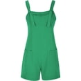 thumbnail image 1 of Kcodviy Combinaisons Confortables à Nouer pour Femmes, Shorts, Col Rond, Combinaison avec Poche, 1 of 9