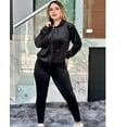 thumbnail image 1 of Conjunto de pants terciopelo negro, 1 of 7