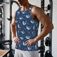 thumbnail image 5 of Logiee Cartoon Sharks2 Print Men's Workout Tank Top,Quick Dry Workout Tank Top,Gym Muscle Tee,Fitness Bodybuilding Sleeveless T Shirt-XX-Large, 5 of 7
