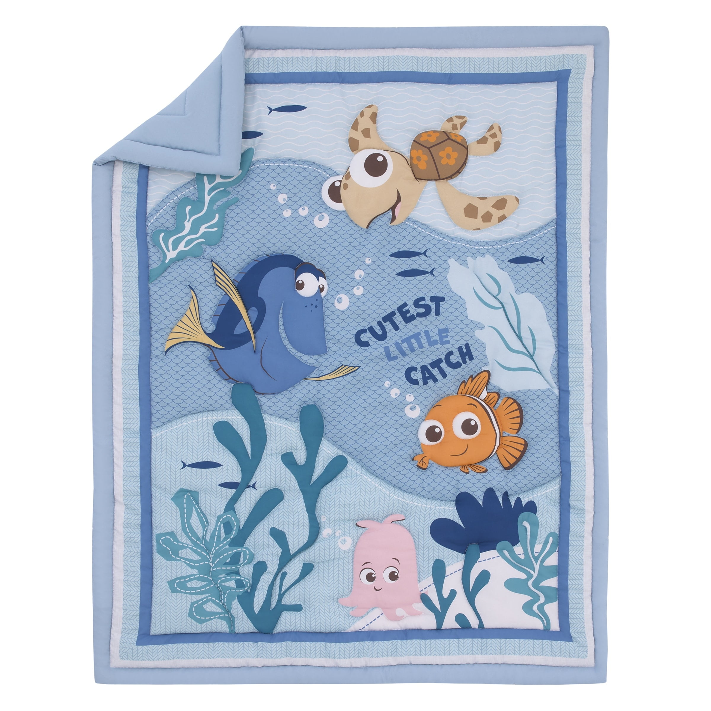 Disney Finding Nemo Cutest Little Catch 3 Piece Crib Bedding Set
