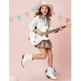 thumbnail image 7 of PatPat Girls White Cowboy Boots Size 6, Mid Calf Platform Horse Riding Shoes Embroidered Pointed Toe Cowboy Boots with Side Zipper, 7 of 7
