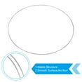 thumbnail image 3 of Uxcell 12 Inch Dream Catcher Rings, 4 Pcs Metal Macrame Wreath Floral Round Ring Hoop, Silver, 3 of 6