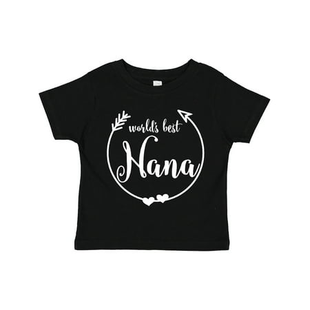 

Inktastic World s Best Nana (White) Gift Toddler Toddler Girl T-Shirt