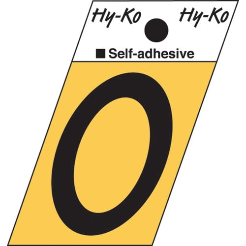 GR-10/7 Address Numbers, "7", Angle-Cut, Black/Gold Aluminum, Adhesive, 1.5-In. - Quantity 10