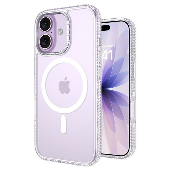 GUAGUA Clear Magnetic Case for iPhone 17 - Airbags Drop Protection Compatible with Mag-safe, Shock Absorbing Materials Anti Scratch Technology Slim Fit Phone Case for iPhone 17 6.3" Clear