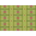 thumbnail image 1 of Ahgly Company Machine Washable Indoor Rectangle Transitional Dark Yellow Green Area Rugs, 2' x 5', 1 of 7