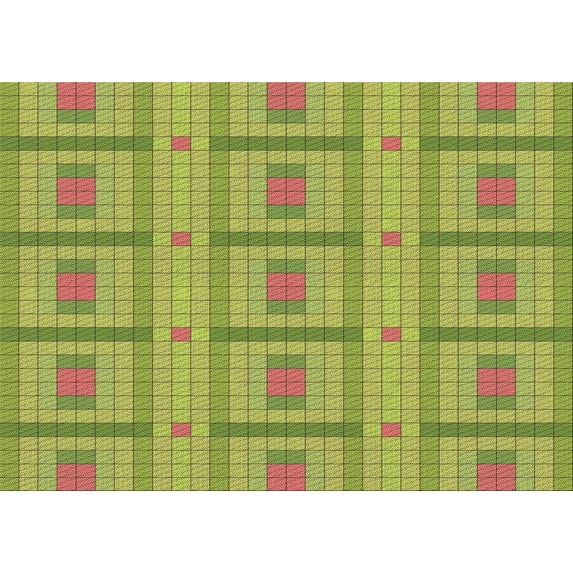 Ahgly Company Machine Washable Indoor Rectangle Transitional Dark Yellow Green Area Rugs, 2' x 5'