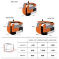 thumbnail image 4 of Orange Grey Geometric Toaster Cover 2 Slice, Modern Black White Abstract Art Dustproof Bakeware Oven Protector with Top Hook, Waterproof Small Kitchen Appliance Toasters Dust Cover, 12"x7.5"x8", 4 of 5