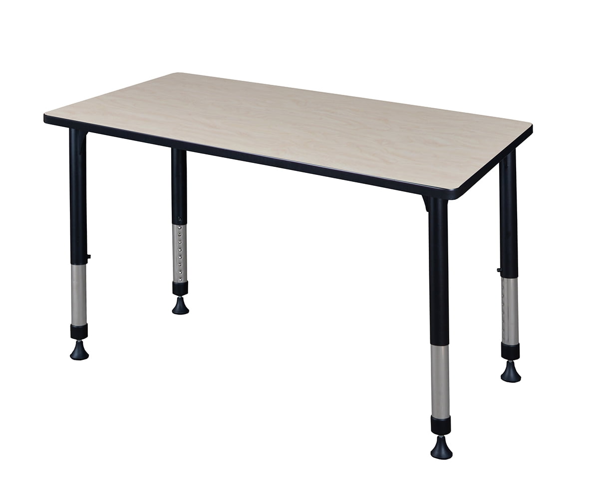 Kee 48 X 24 Height Adjustable Classroom Table Maple Walmart