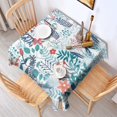 thumbnail image 2 of Pioneer Flower Floral Print Pattern Square Tablecloth,Waterproof Square Table Cover,Wipeable Spillproof Washable Table Cover for Home Kitchen Party Decor 42"X42"(107x107cm), 2 of 6