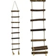 thumbnail image 7 of 2Pcs Wood Ladder Hanging Ornament Decorative Twine Rope Ladder for Bookshelf, 7 of 7