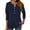 Blue, variant on Up To 50% Off Casual Tshirts Fall Fashion Tops Womens 3/4 Length Sleeve Spring Tops Summer Button Up Shirts For Women Loose Fit Plus Size V Neck Blouses Summer Tops Short Sleeve