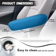 thumbnail image 7 of Yuyamidu Blue Car Front Seat Armrest Covers 2 PCS Auto Armrest Protector Accessories Elastic Car Armrest Handle Cover Anti-Scratch Armrest Cover for Most Car Truck SUV, 7 of 7
