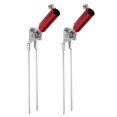 thumbnail image 1 of Unique Bargains Bank Fishing Rod Holders Fish Pole Ground Support Stand 360 Degree Adjustable Red 2 Pack, 1 of 6