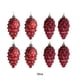 thumbnail image 5 of Toystoory 8x Decoraciones festivas Conos de pino únicos Colgante Decoración para árboles Decoraciones para árboles Conos de pino de plástico Kits de decoración para fiestas Vino rojo, 5 of 5