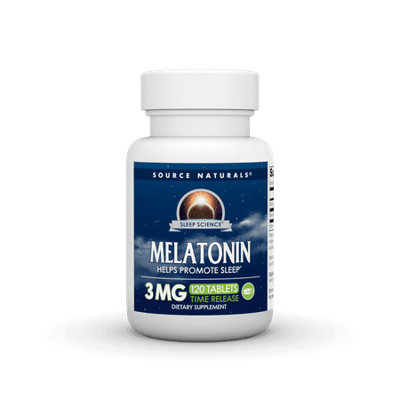 Source Naturals Melatonin Timed Release 3mg, 120 Tablets