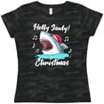 thumbnail image 3 of Inktastic Shark Holly Jawly Christmas Women's T-Shirt, 3 of 5