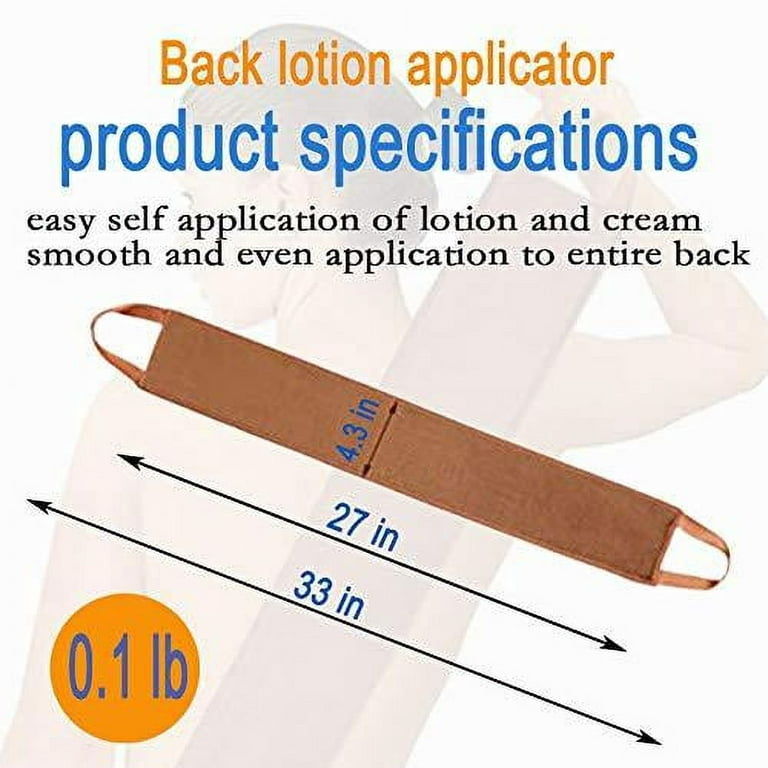 Slick- Lotion Applicator, 17 inch, Applicators for Your Back, Back  Applicator Lotion, Certified Organic, Easy Reach Washable, Applicators,  Self Tanner