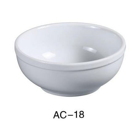 

Yanco AC-18 15 oz ABCO Nappie Bowl - Porcelain Super White - Pack of 36