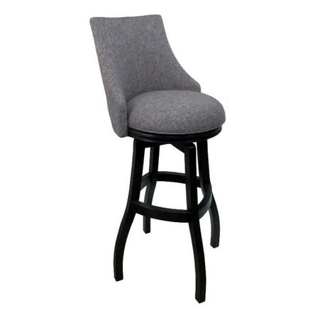 Swivel Wood Bar Stool 30" - Bellissima - Mojeva Grey - Black