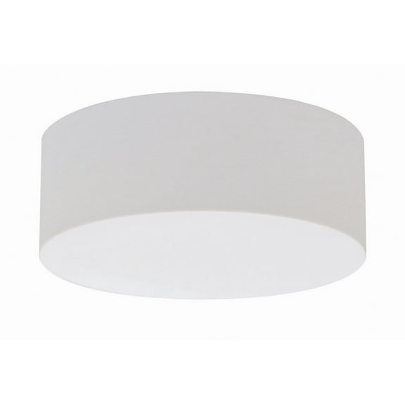 AFX Anton 15-inch Linen White LED Flush Mount