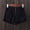 Black, variant on Women's Button Down High Rise Frayed Raw Hem Stretchy Denim Shorts