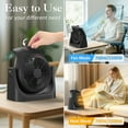 thumbnail image 4 of LifePlus Space Heater and Fan Combo 2 in 1 Energy Efficient for Indoor Home Use Overheating Protection, Black, 4 of 9